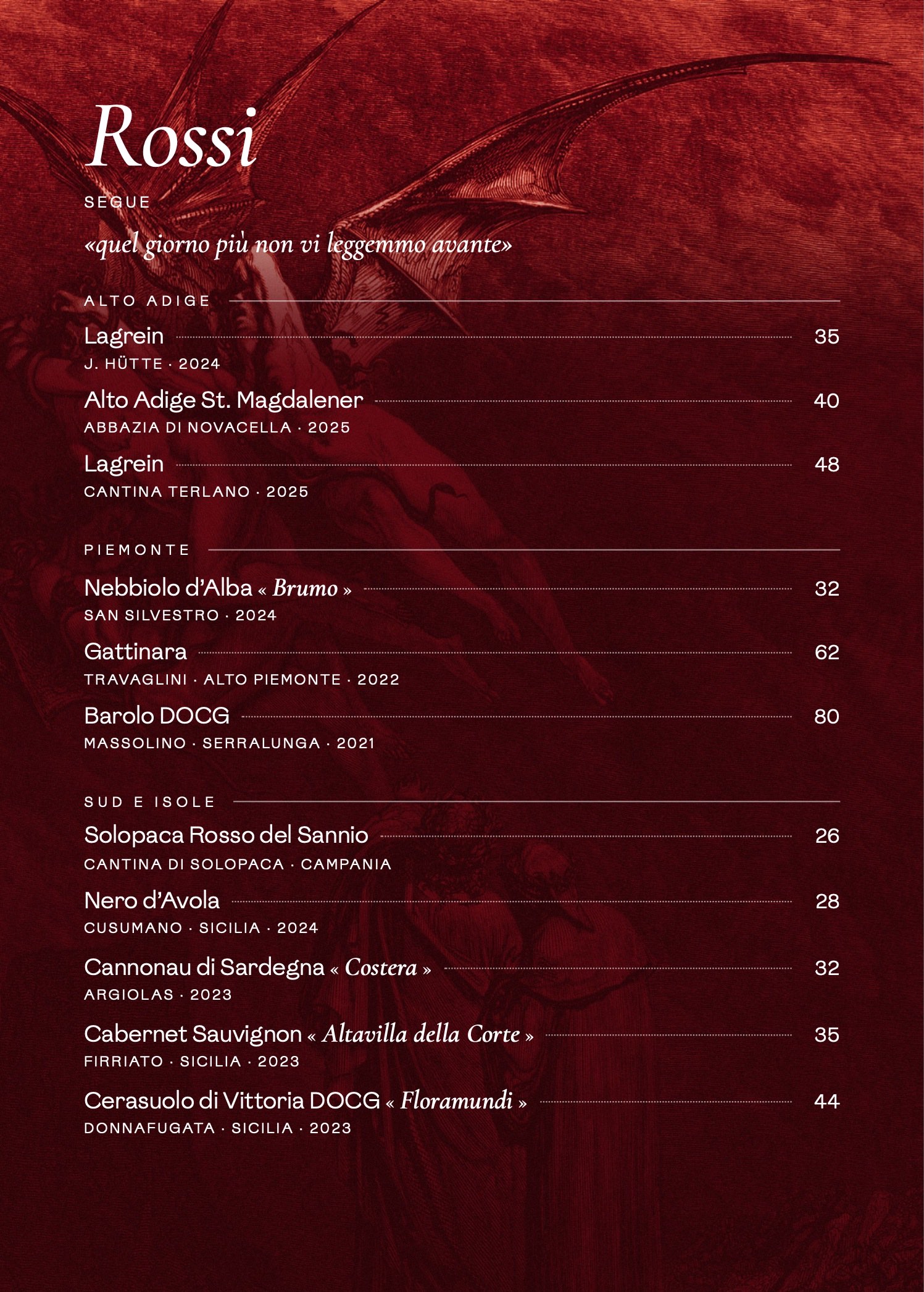 Carta dei Vini — 3